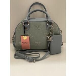 NWT Juicy Couture Taking the Lead Blue Denim Jean Bowler Bag